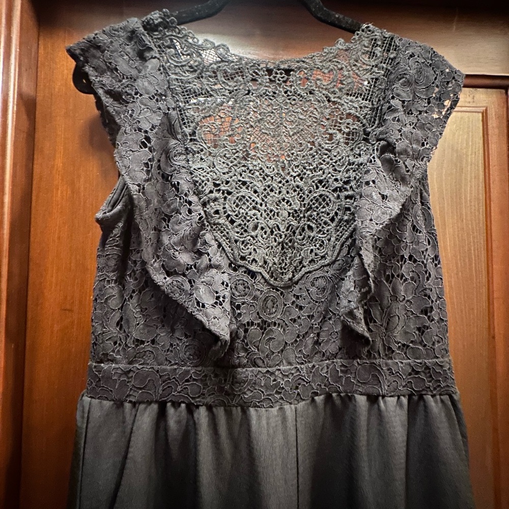 Xhilaration Black Lace Jumpsuit